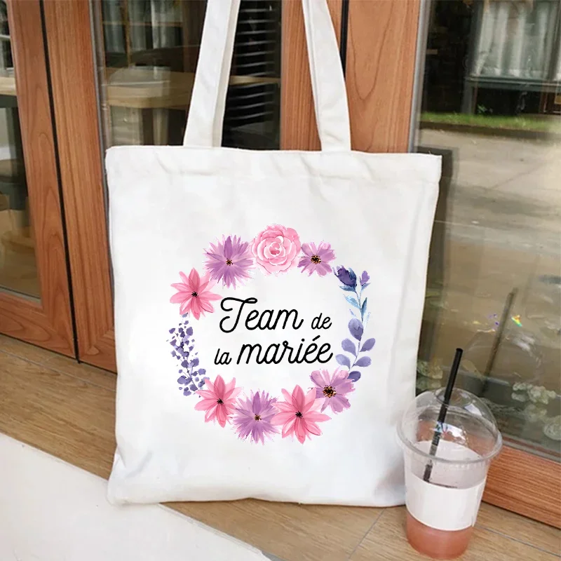 Evjf Bags Future Mariee Team Bride addio al nubilato Tote Bags Tote Bag per le donne borsa grafica Shopping Bag per addio al nubilato