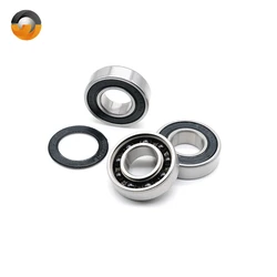 2PCS 6002 Hybrid Ceramic Bearing 15x32x9 mm ABEC-7  Bicycle Bottom Brackets & Spares 6002RS Si3N4 Ball Bearings Rodamientos