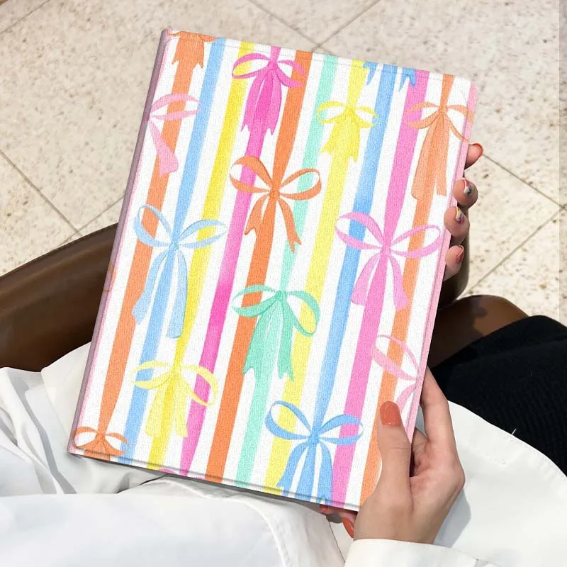 

Butterfly Color Pink color Bow For Xiaomi Redmi Mi Pad 2 4 5 6 6s 7 8 11 12.5 12.4 11.2 8.7 SE Pro Plus Max Cover Tablet Case