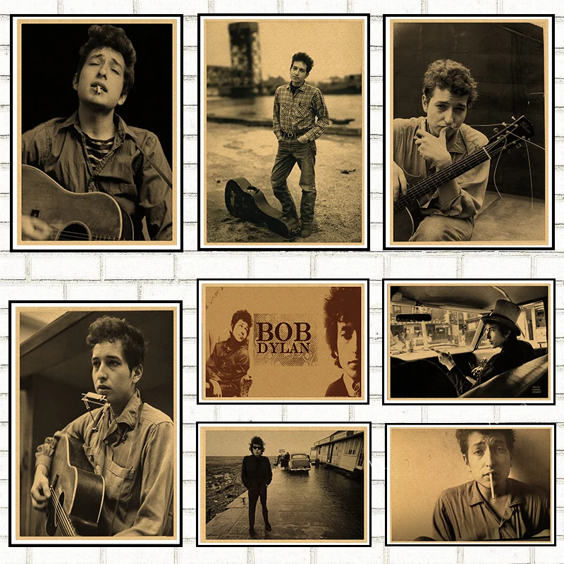 Nostalgic Ballad Singer  Poster Kraft Paper Cafe Bar Retro Poster Decorative Painting  Wall Sticker gift