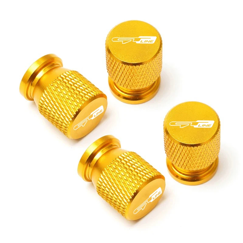 4 Stuks Auto Wiel Ventiel Caps Band Steel Covers Airdust Waterdicht Voor Kia Gt Line Ceed Forte Rio Stinger Seltos K3 Kx5 K4 K5