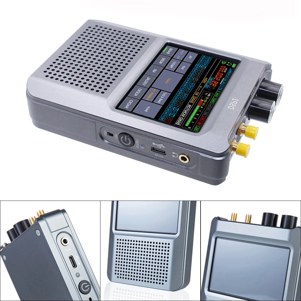 Dynamic Bandwidth 10kHz-2GHz Receiver 50 Ohm SMA Connector Adaptive Noise Reduction Automatic Gain Control Home Use