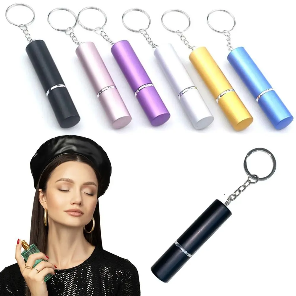 5ml Metal Key Chain Spray Perfume Sample Bottle Keyring Car Interior Gift Mini Portable Spray Perfume Dispenser Bottle Keychain