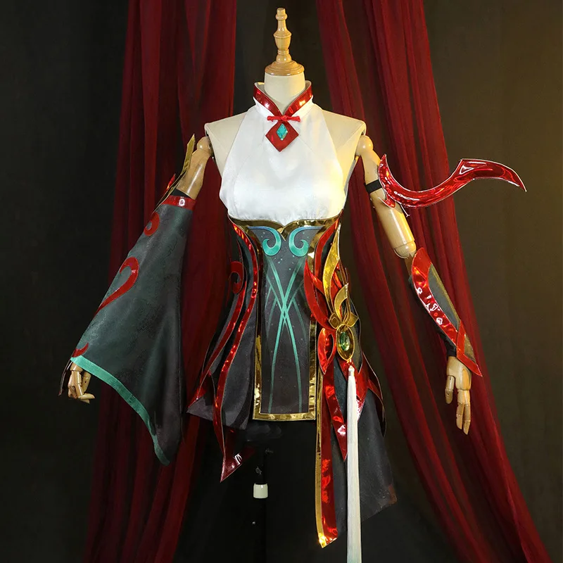 LOL Cosplay espíritu de hadas cortado en papel, vestido de Cosplay de Elise, vestido de Cosplay de League Of Legends para mujer