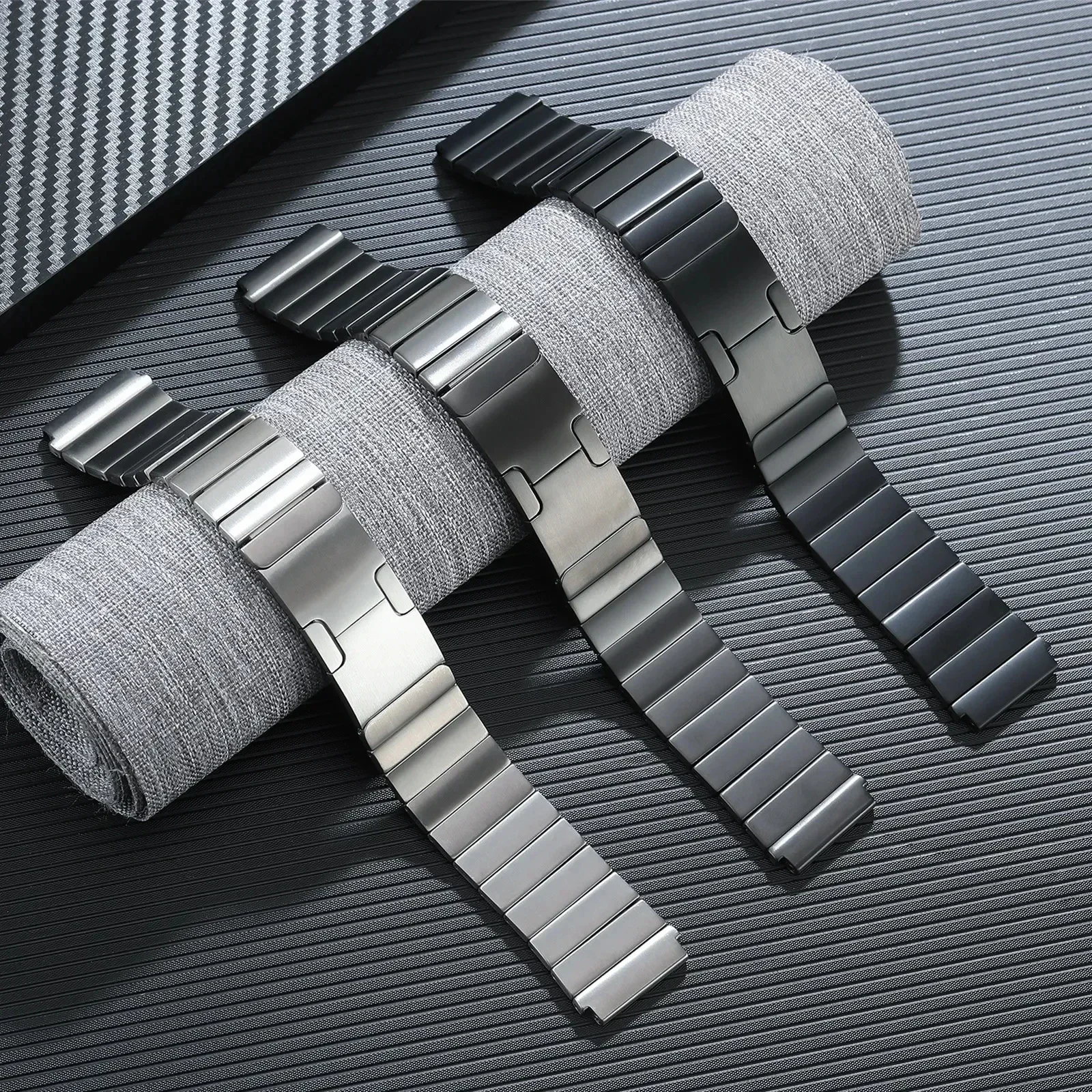 Correa de Metal de 22mm para Redmi Watch 5 Active/Lite pulsera de acero inoxidable de alta gama para Huawei Watch GT5/4 Pro 46mm Amazfit GTR 4