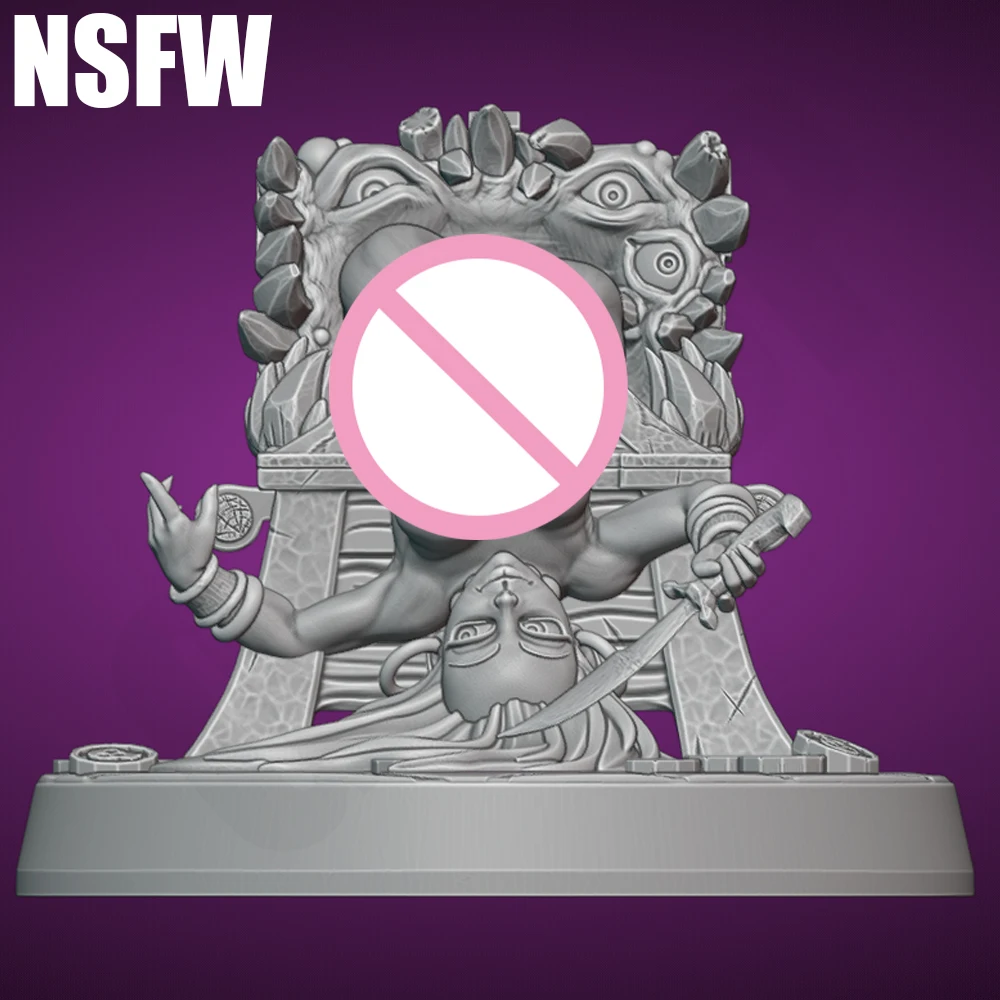 

Mimic Ornate Chest NSFW 1/24 Scale Resin Figure Model Kit Rabbit Unassembled Unpainted Doll 3D Printing DIY Statue Crafts Toy