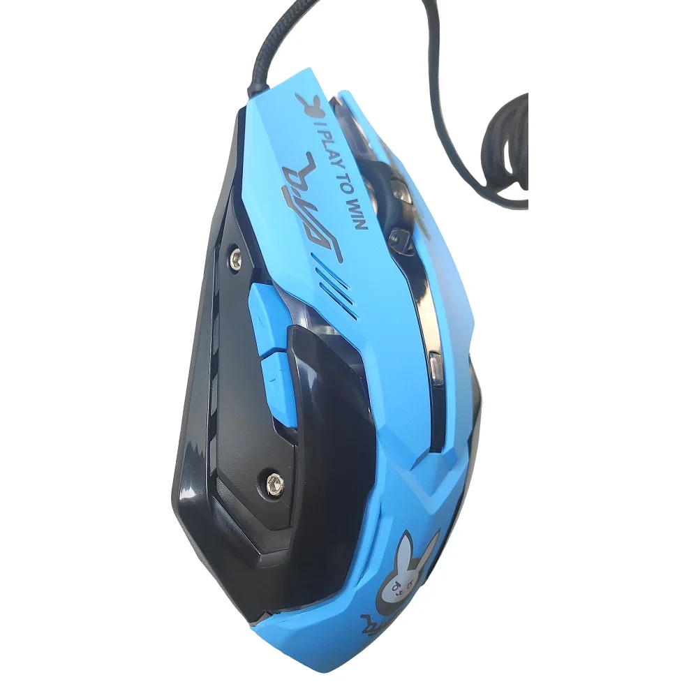 CARPBABA CBdVMO161 Jogo Mouse Rosa Azul Rabit Com Fio Cabo USB Gaming Computer Mouse Ajustável DPI Ergonômico Para Laptop PC