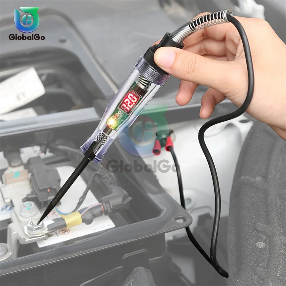 3-36V 6-24V เครื่องทดสอบแรงดันไฟฟ้า Penn ดิจิตอลจอแสดงผลไฟฟ้ารถบรรทุกหลอดไฟรถยนต์เครื่องมือวินิจฉัยซ่อม