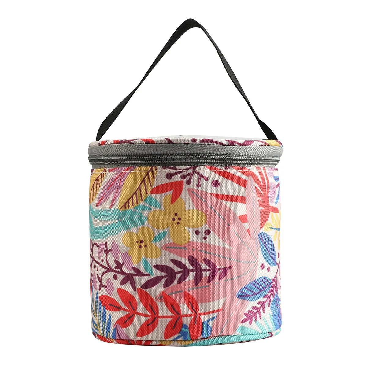 

【SEE】Knitting Yarn Crochet Round Storage Bag Knitting Needles Yarn Tote Organizer DIY Craft Woolen Basket Sewing Tool Bag