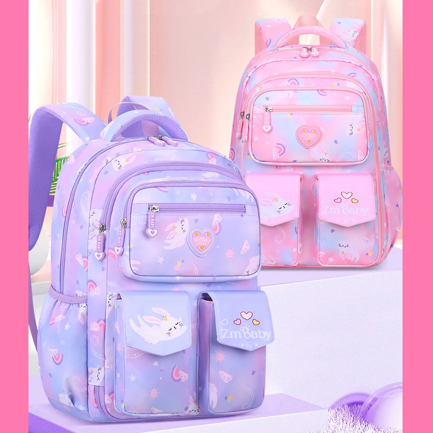 Sacos De Escola Impermeáveis para Meninos Adolescentes e Meninas, Mochilas Infantis, Saco De Livro Para Crianças, Sacos De Escola Primária, 4 Cores, Grau 1-6