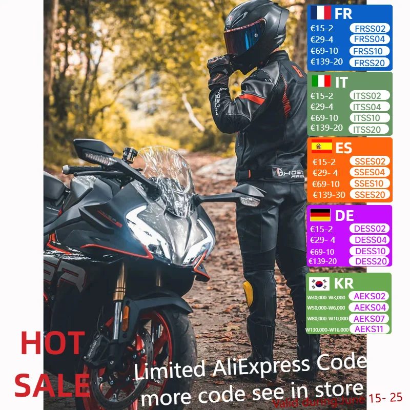 

Men's 4 Seasons CE-Certified Waterproof PU Leather Motorcycle Jacket with Armor Protector Matching Riding Pants All-Weather Gear