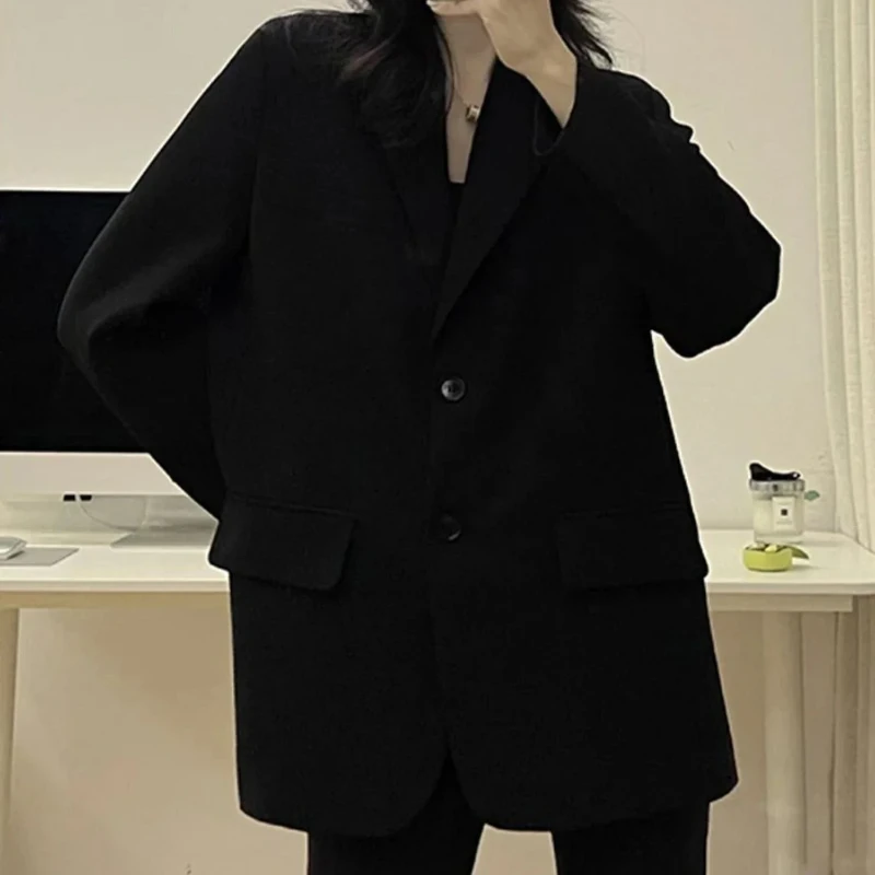 Women's Overcoat Blazers Solid Loose Female Trench Coats and Jackets Long Sleeve Elegant Youth Outdoor Trend 2025 Sale Outerwear