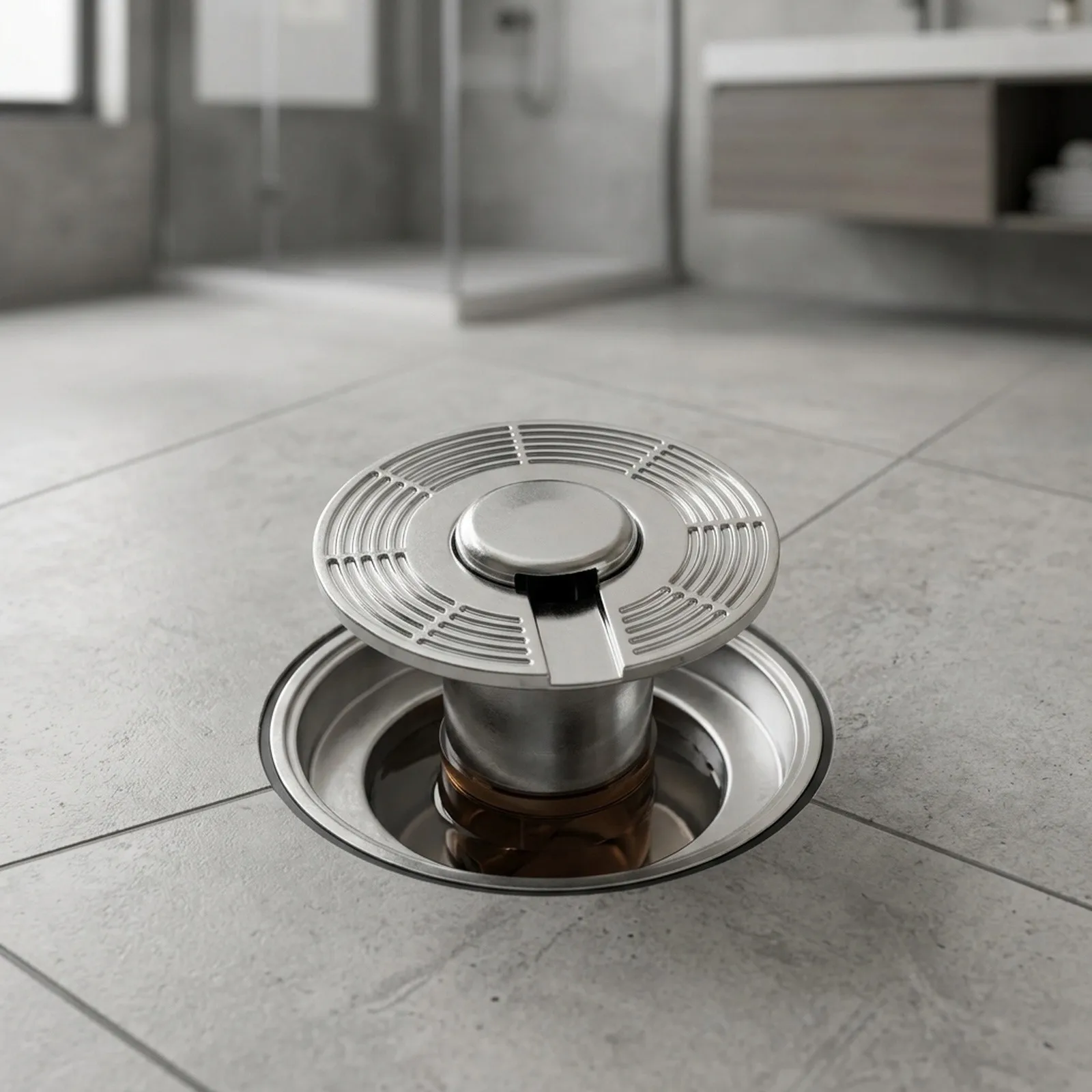 Automatic Floor Drain for Core with Floating Valve Design for Instant to Water Flow and Reliable Dry-State Seal Integrity