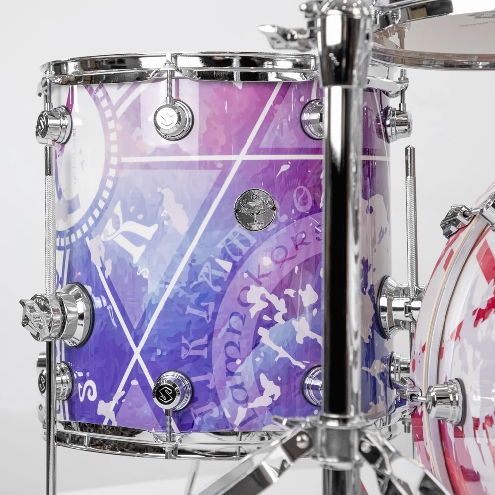 

SWM Professional Pink Jazz Drum Set Best-Selling 5-Piece Adult Size Instrument Featuring PVC