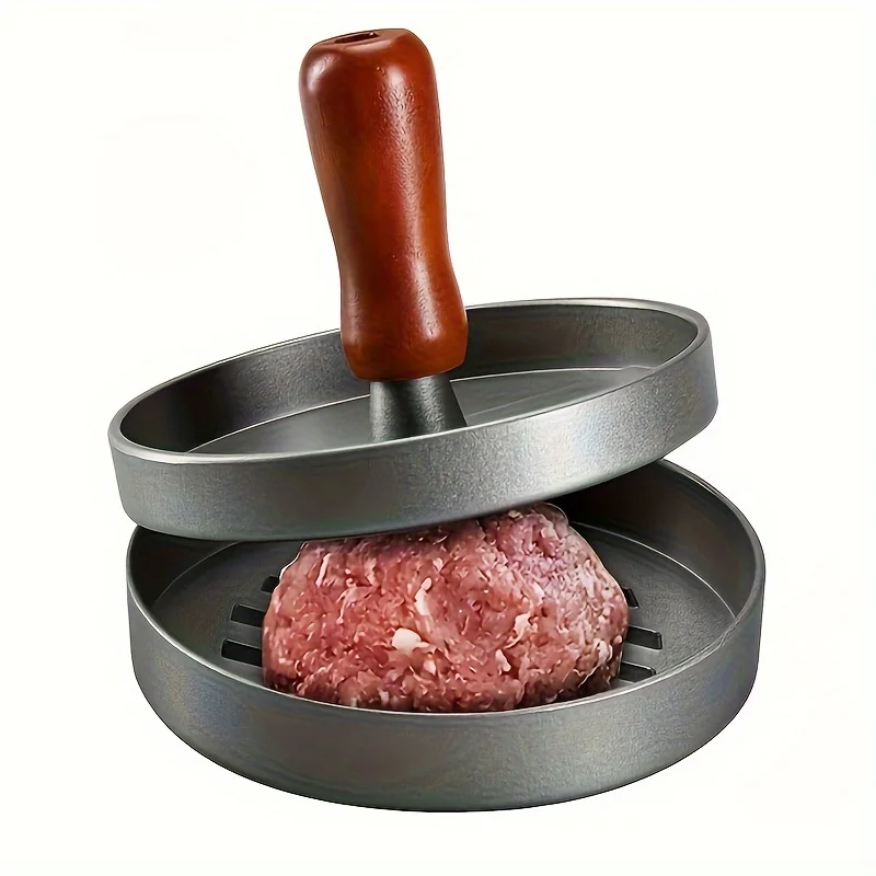 1PC Burger Press Non-Stick Hamburger Press Patty Maker Mold | Meat Beef Cheese Veggie Burger Maker For Grill Griddle BBQ Barbecu