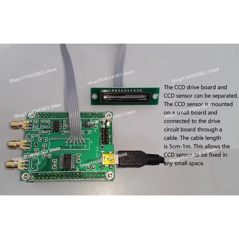 Линейный CCD-сенсор TCD1304 - USB-интерфейс, 50 кадров/с и интеграция 200 мкс-20 мс