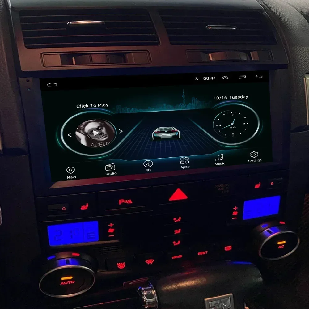 2 Din أندرويد 13 راديو ستيريو للسيارة DVD GPS مشغل فيديو الوسائط المتعددة 5G واي فاي كاميرا DSP Carplay لفولكس واجن طوارق 2002-2010