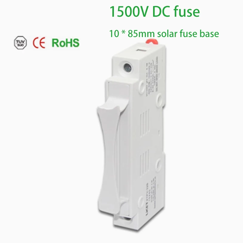 ZTPV-32B 1P Solar Fuse Base Box DC1500V 32A 10x38 Photovoltaic DC Fuse 10*85mm gPV for Renewable Energy