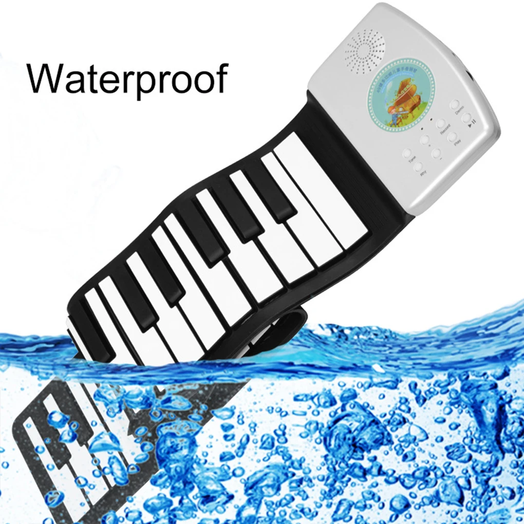 Adults 49 Keys Electronic Piano Children Waterproof Flexible Roll up Keyboard Musical Instrument Educational Toy Accessorie