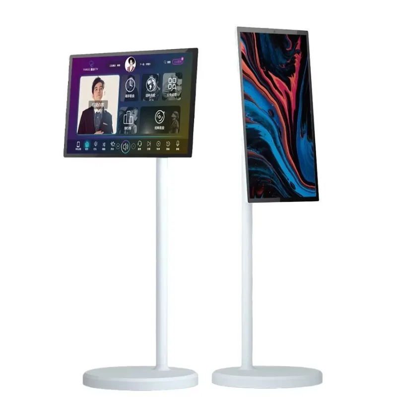 

21.5/24/32 Inch Wireless Smart Portable TV Indoor Touch Rechargeable Mobile Android Display