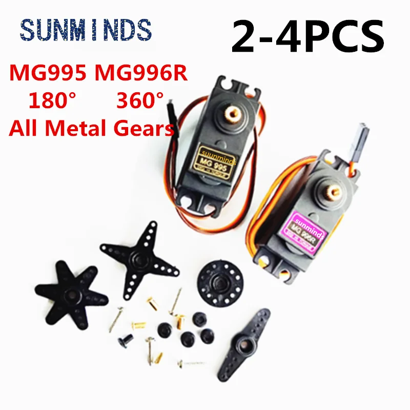 2-4PCS 13KG 15KG Servo Digitale MG995 MG996R Servo Alle Metal Gear voor JR auto RC Model Helikopter Boot Arduino DIY
