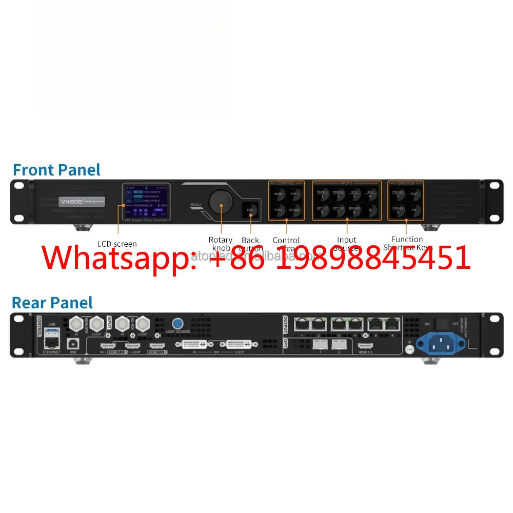 

Novastar VX600 All‑in‑One LED Video Processor 6‑Port 3.9M Pixels Low Latency for Stage Rental