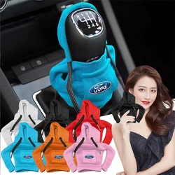 For Ford Ranger Focus Kuga Mustang S-MAX Transit Mondeo Fusion ST Car Center Console Gear Shift Hoodie Sweatshirt Handle Clothe