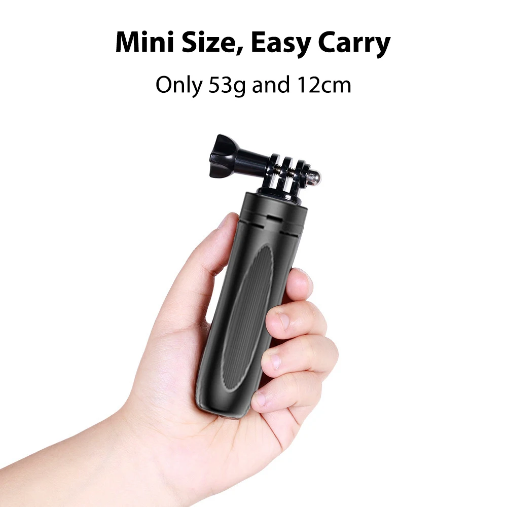 미니 개폐식 셀카봉 접이식 휴대용 삼각대, 고프로 히어로 12 11 10 9 블랙 인스타 360 X3 X4 DJI 액션 4 카메라용