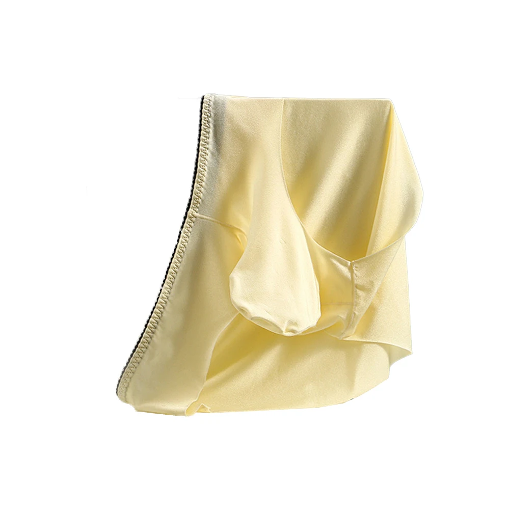 Stay Comfortable Year Round with Men's Undershorts in Breathable Ice Silk Featuring a Convenient U Convex Pouch