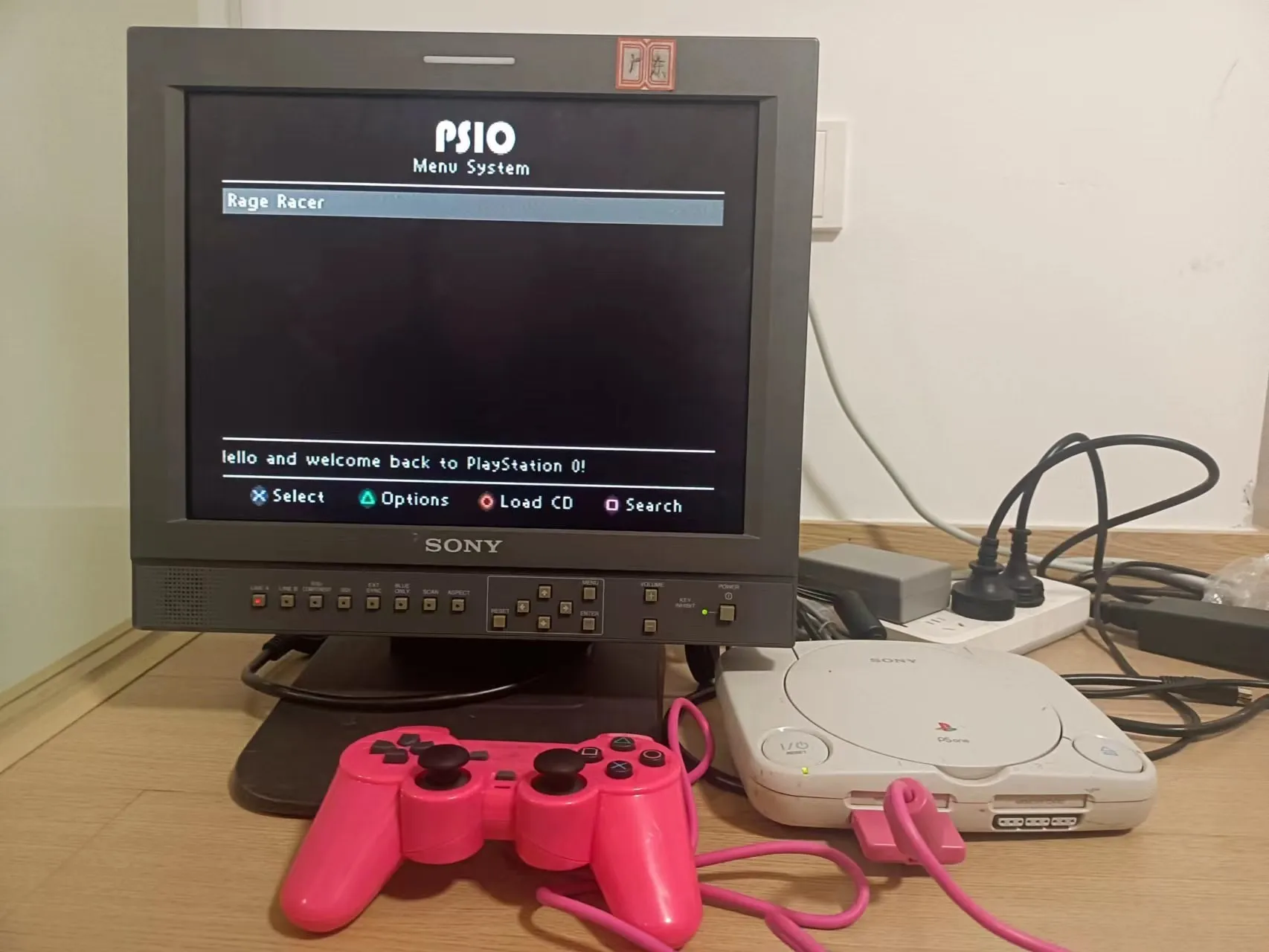 Original PS1 mit psio installiert Nicht In Der Lage zu lesen die CD-ROM stick Speicher karte nicht enthalten PAL Version