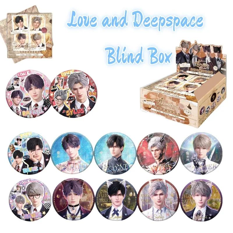 Love and Deepspace Sylus‌ Xavier‌ Zayne‌ Anime Cartoon Two-Dimensional Blind Box Creative Badge Ornament Surprise Gift Box