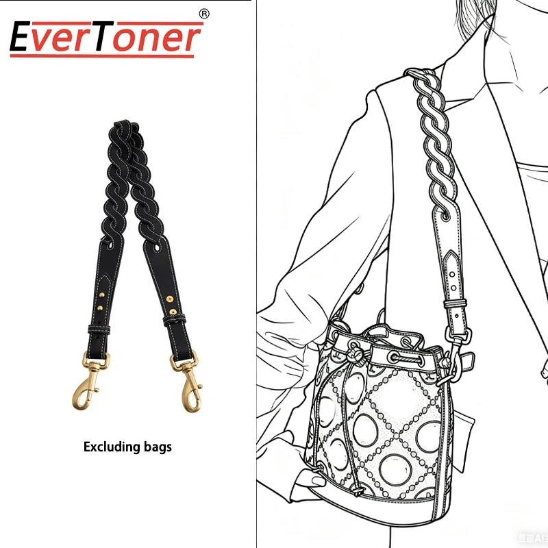 evertoner-alca-de-bolsa-de-couro-marrom-para-to-y-bu-ch-bolsa-balde-bolsa-crossbody-fechos-dourados-cinto-ajustavel-acessorios-para-bolsas