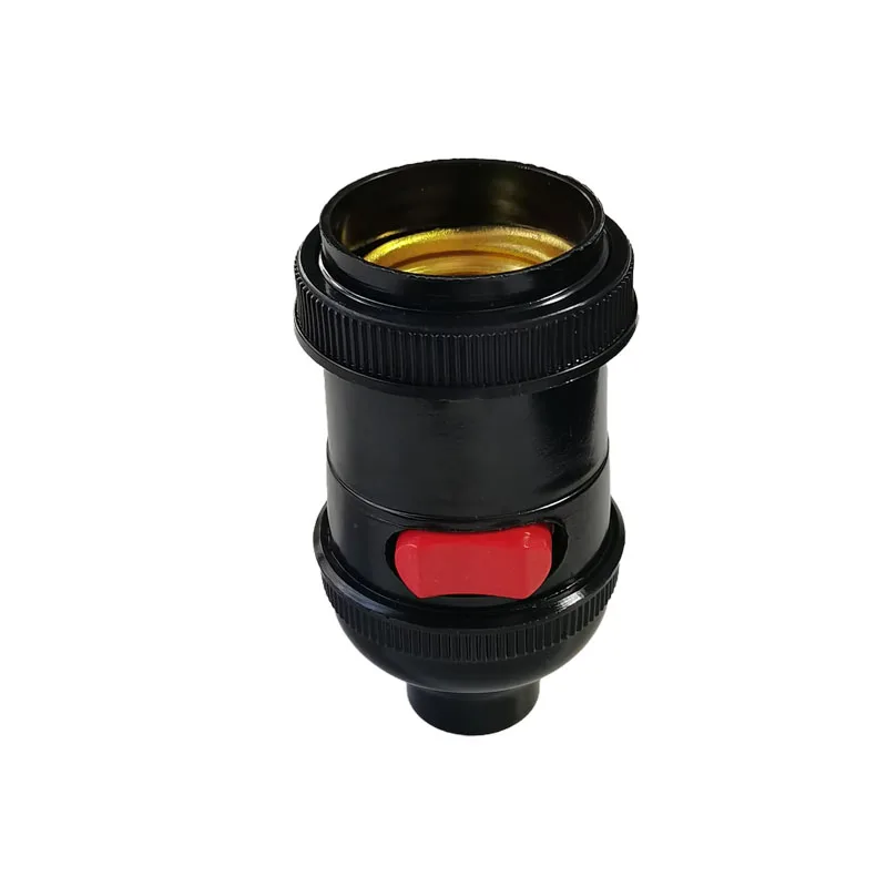 1PCS E27 Bakelite Lamp Holder with Switch Bedside Screw Chandelier Light Head Machine Tool Lamp Holder