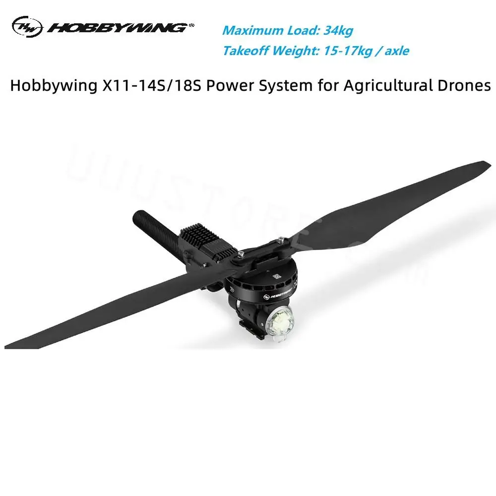 

Hobbywing X11 14S/18S Power system Maximum Load 34kg for Multirotor Agricultural Spraying Drone