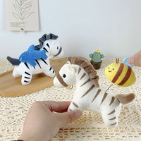 Cute pony bag charm creative killer matt plush pendant couple keychain birthday gift fun doll soft stuffing doll doll ornament