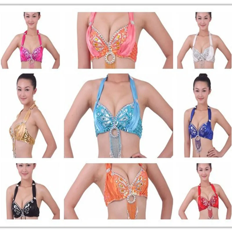 Nieuwe Vrouwen Goedkope Meisje Buikdans Kostuum Beha Top Voor Koop Diverse Kleuren Voor Buikdans Performace Kleding Top Sexy hot Selling