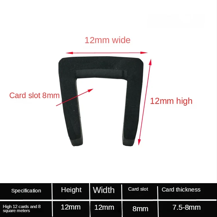 2/5/10/15/20 meter zwarte rubberen randstrip U-sectie Anti-oliekeerring Edge Shield Encloser Binnenbreedte 0,5-10 mm Hoog 5-15 mm