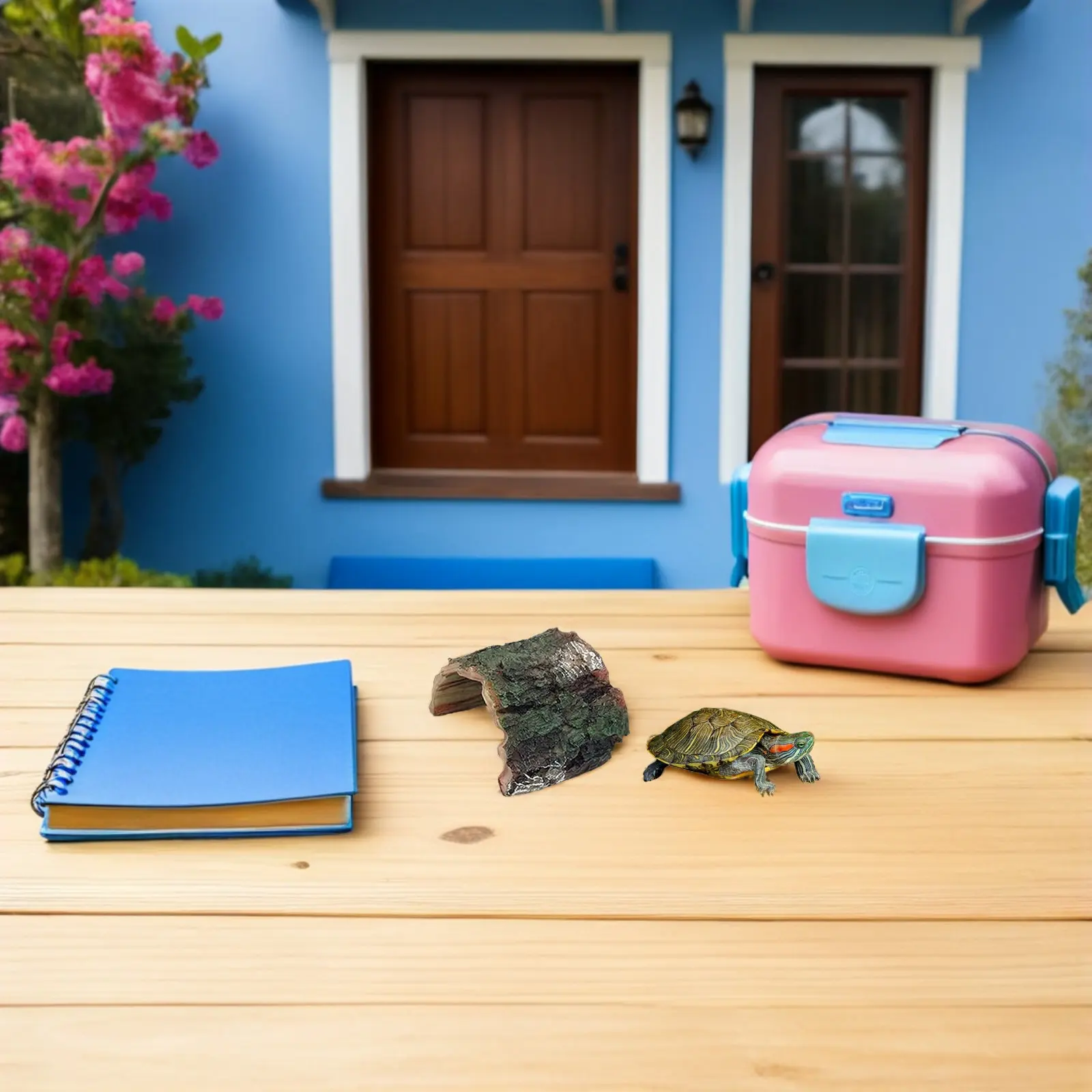 

Набор из 4-х декоративных платформ для черепах: пещера-скала из смолы, маленькая платформа для отдыха, аквариумный пандус, укрытие для черепах, декор для террариума