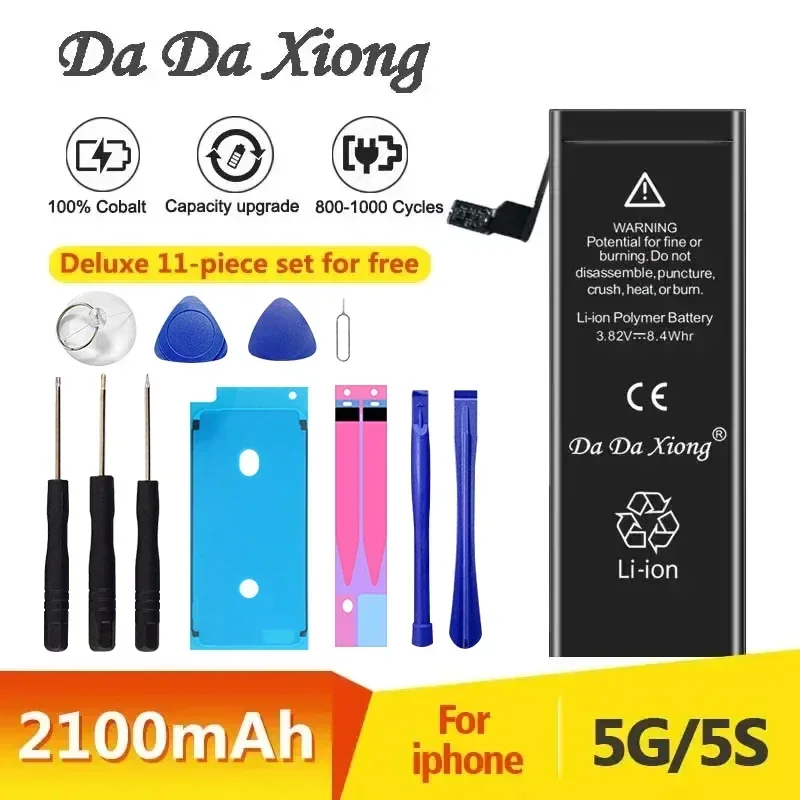 2026 For IPhone 5 5G 5S Battery Mobile Phone High Capacity Bateria Replacement Batterie IPhone5 IPhone5S