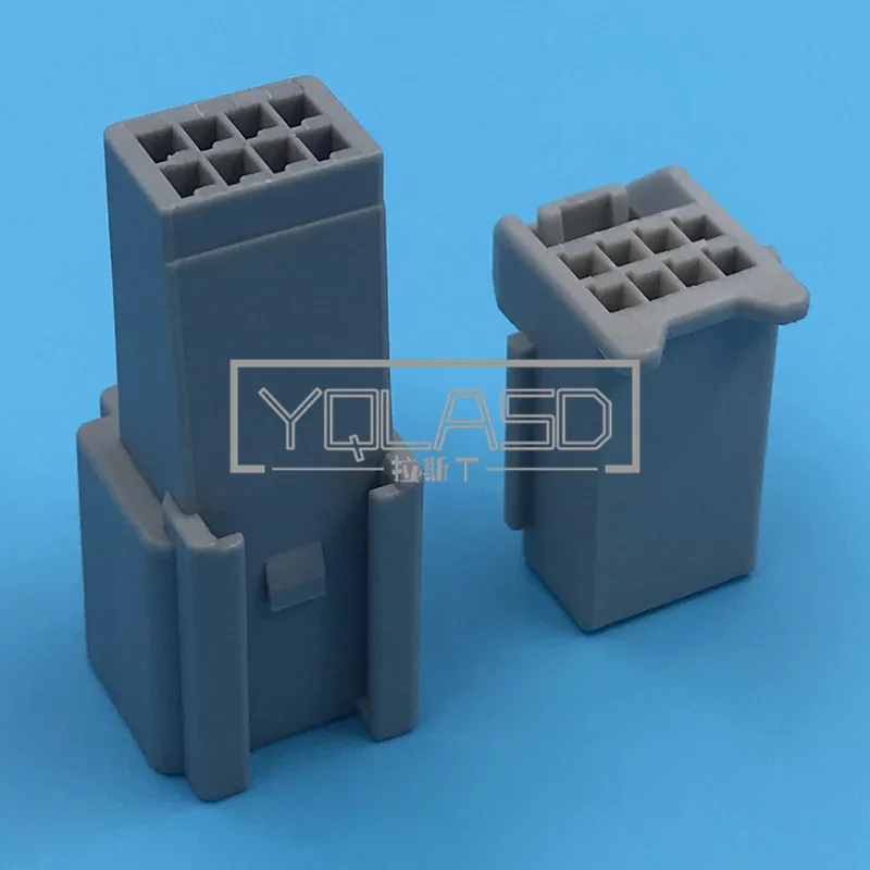 1 Set soket tanpa segel Docking Pria Wanita, kabel konektor AC rakitan plastik otomatis 8 cara 6098-6452