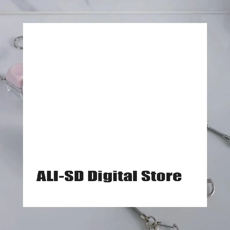 

LED Button Keycap Keychain Macaron Colors 4 Keys Keyboard Decompression Toys DIY Keyboard Keychain Toys For To Relief