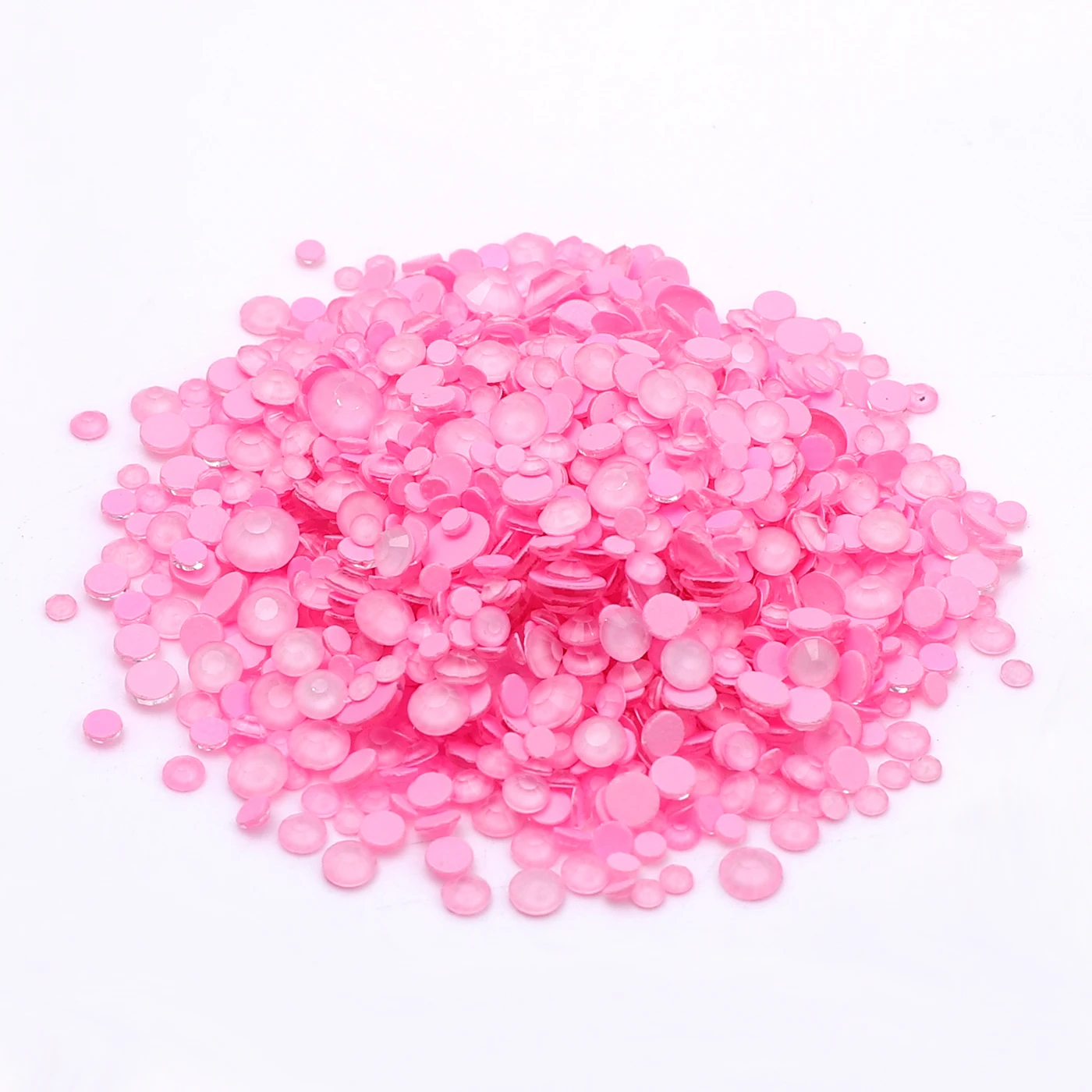 1440Pcs SS6-SS20 Mix Size Glass Flat Back Neon Rhinestone Glitter Round Diamond Non Hotfix Glue on Rhinestones for DIY Nail Art