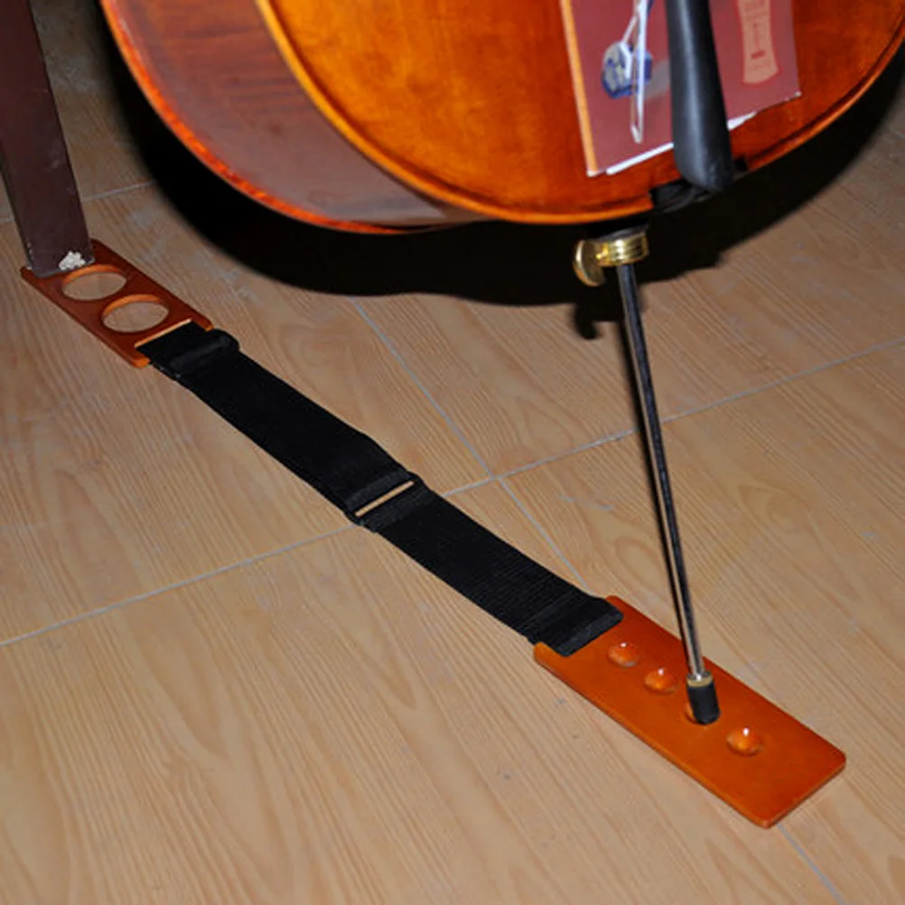 

Cello Spike Floor Protector Adjustable 80Cm-90Cm Anti-Slip End Pin Holder Sturdy Wooden Style Anchor Rest for Cello Performance