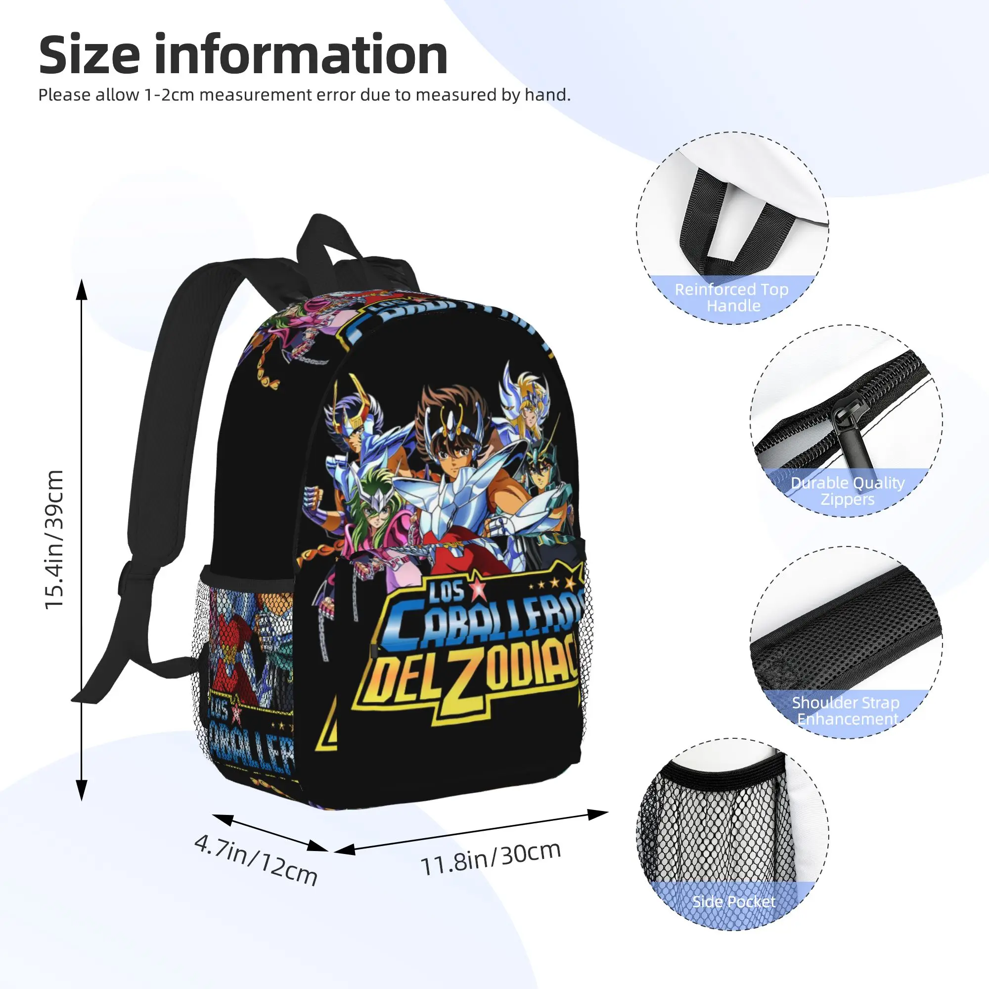 Knights Of The Zodiac Saint Seiya Backpack Hot Sale Daypack Boys Girls BookBag Shoulder Bags for Men Women School Bag