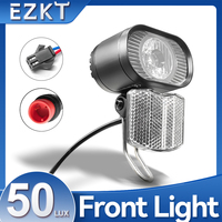 E-Bike headlight waterproof/SM plug WUXING 50LUX Power 4W 12V/24V/36V/48V/60V voltage headlight spotlight bicycle accessories