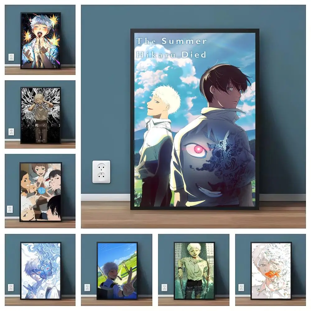 Japanese Anime T-The Summer Hikaru Died Poster Pegatina artistica HD autoadhesiva impermeable para salon dormitorio