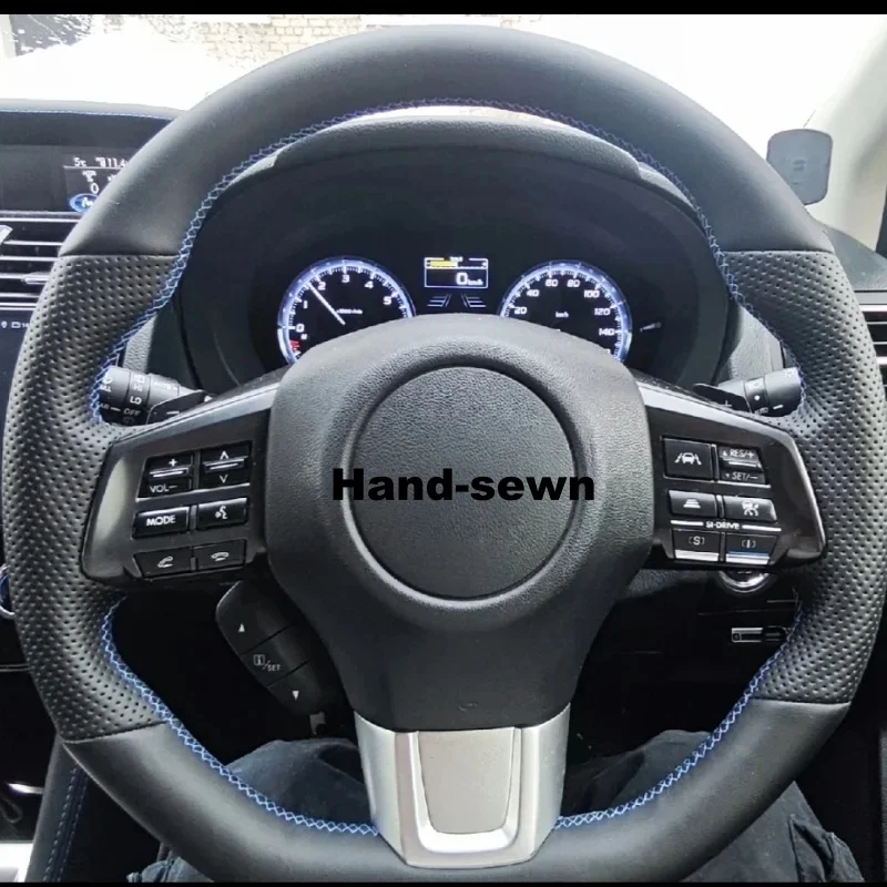 Customize Microfiber Leather Car Steering Wheel Cover (STI) Levorg 2015 2016 2017 2018 2019 Steering Wrap Cover For Subaru WRX