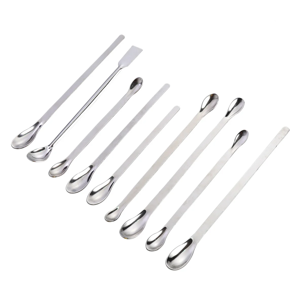 9 in Stainless Steel Scoops Anti-overflow Portable Measuring Spoon Serving Spoons Mixing