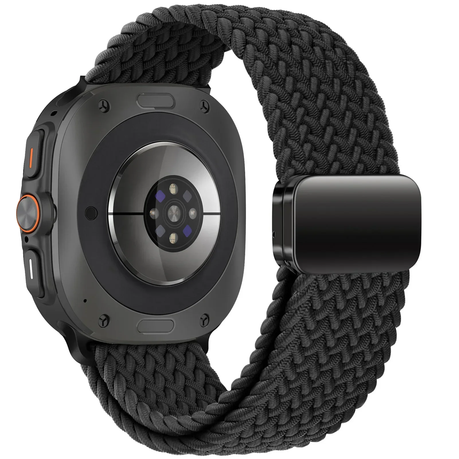 For Samsung Galaxy Watch 7 Ultra Strap 47mm Accessories Magnetic Nylon Braided sport Bracelet Correa Galaxy Watch 7 Ultra Band image 2