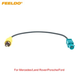 FEELDO Male Fakra To RCA Camera Retention Cable For Mercedes/Land Rover/Porsche/Ford/Volkswagen Installation